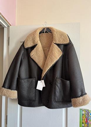 Дублянка жіноча zara коричнева