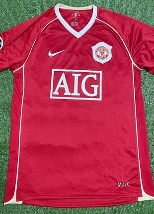 Футбольная футболка solskjaer #20 manchester united сезона 2006-2007 с именем легенды клуба.