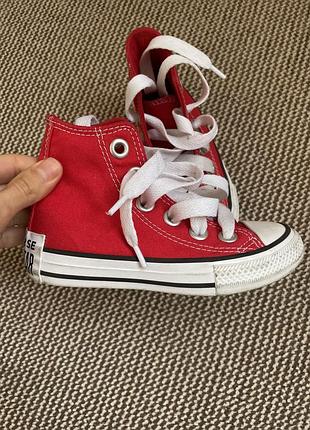 Кеди для дітей converse chuck taylor all star червоні