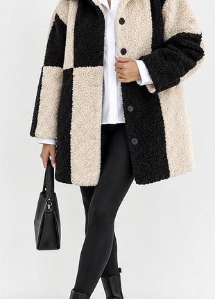 Шубка шуба з екохутра «тедді» zara