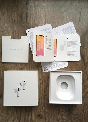 Оригінальна коробка apple airpods pro 2 (lightning) + комплект документації