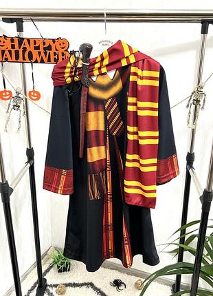 🖤мантія harry potter + шарф, окуляри та чарівна паличка на 5-6 років, 110-116 см.