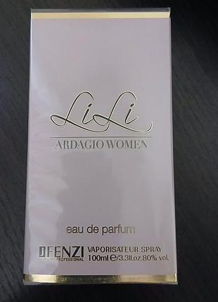 Парфумована вода jfenzi lili ardagio, жіноча, 100 мл: