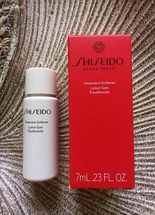 🤍оригінал 7ml. shiseido generic skincare treatment softener зволожуючи лосьйон тонік для обличчя для нормальної та змішаної шкіри мініатюра