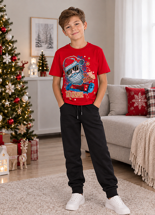 Новогодняя футболка на 9-10 лет