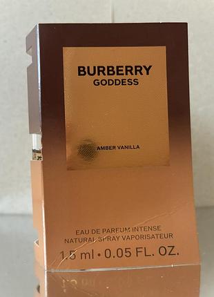 Пробники burberry goddess amber vanilla