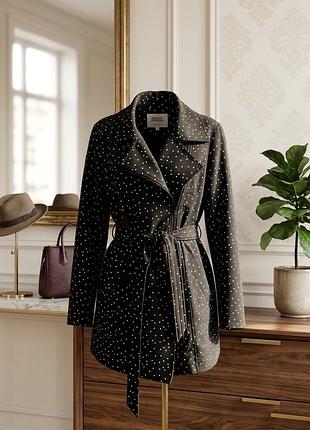 Жіночий плащ / тренч janina в горошок, розмір eur 42 (xl), новий