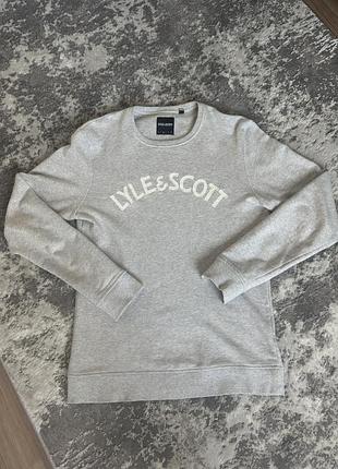 Світшот чоловічий lyle & scott сірий розмір m