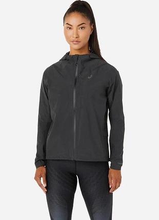Куртка жіноча asics accelerate waterproof 2.0 jacket чорна