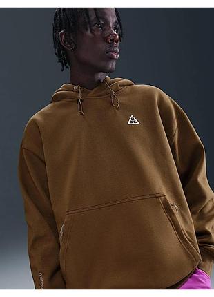 Худі чоловіче nike acg therma-fit fleece brown dz3392-235