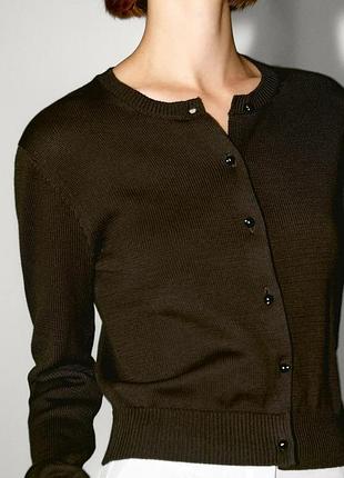 Жіночий кардиган massimo dutti, коричневий