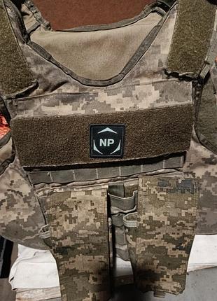 Тактичний захист np плитоноска з плитами камуфляж