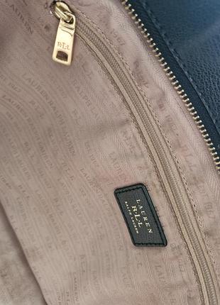 Сумка жіноча ralph lauren чорна 7