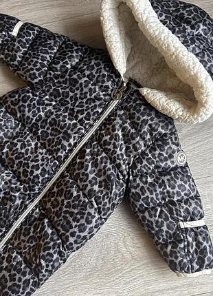 Зимовий комбінезон для дівчаток michael kors леопардовий 0-6 місяців
