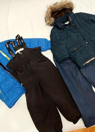 Зимові комбінезони для дітей lenne + h&m, розмір 98, демісезон/єврозима  одним лотом ціна за 2 набори