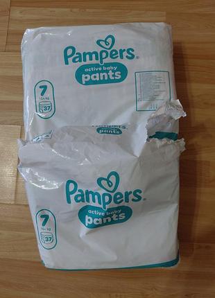 Підгузки pampers active baby pants розмір 7