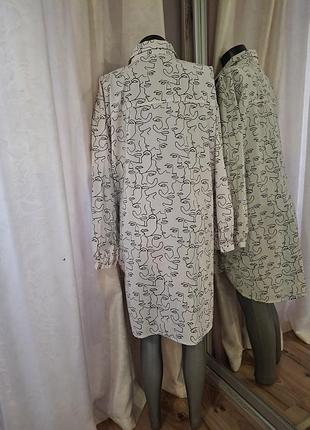Удлинённая рубашка 👕, туника оверсайз 2