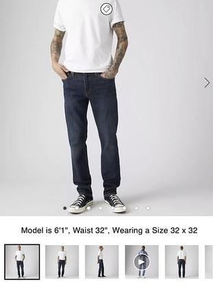 Джинси чоловічі levi's 511 сині w34l32 денім