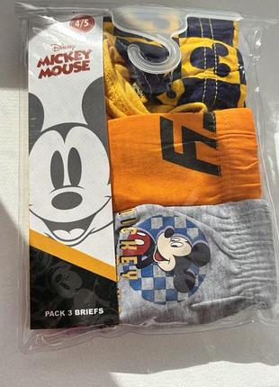 Набір дитячих трусів disney mickey mouse для хлопчиків, 4-5 років