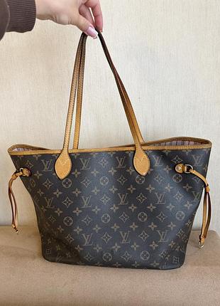 Сумка жіноча louis vuitton neverfull коричнева