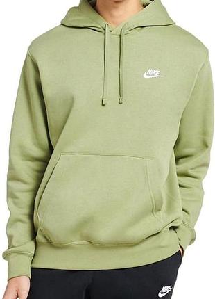 Свитшот худи nike sportswear club crew sweatshirt olive