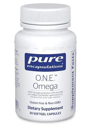 Біологічно активні речовини pure encapsulations o.n.e. omega 30 капсул