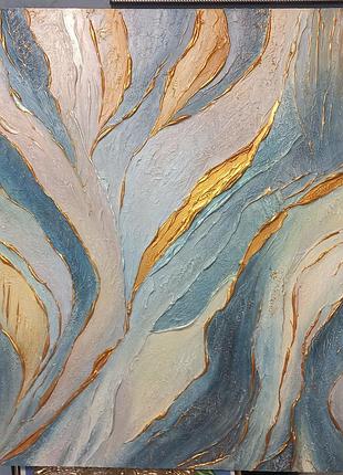 Картина katrin marsen "хвилі душі/soul's waves" з структурної пасти 60×60 см