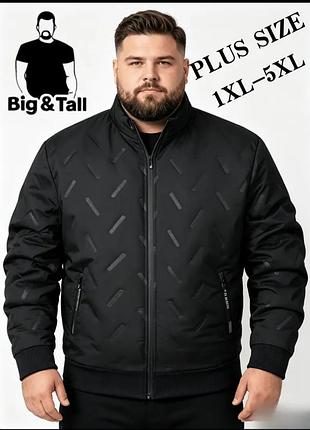 Куртка чоловіча утеплена чорна 5xl