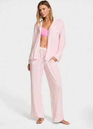 Піжама жіноча victoria's secret з модалу, рожева, розмір m