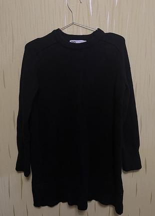 Светр туніка жіноча zara чорна