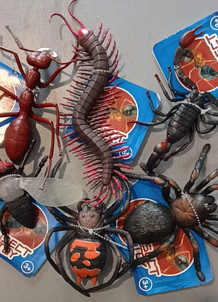 Набір гумових іграшок комахи insect toy, реалістичні, 3+