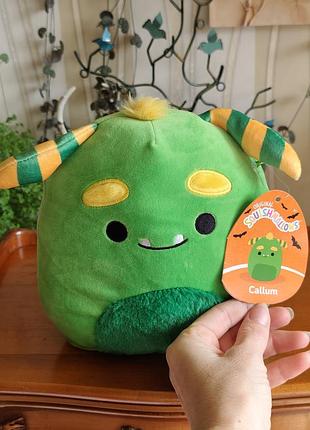 Оригінал squishmallows монстрик каллум callum monster (kellytoy) з біркою | хелловінська колекція