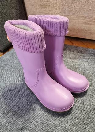 Утепленные резиновые сапоги alisa line
