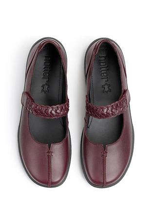 Жіноче шкіряне взуття бургунді лофери 👞 hotter shake ii burgundy, 37
