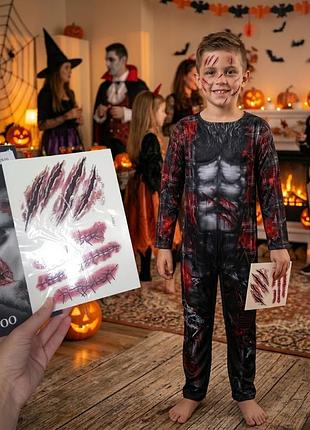 Костюм карнавальный на хелловин halloween хеллоуин волкулаки волкулака волк зомби оборотень монстр зомбы оборотов уурдалака для мальчика 8-9 лет