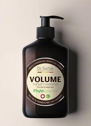 Шампунь dr. sorbie volume therapy для об'єму волосся 400 мл