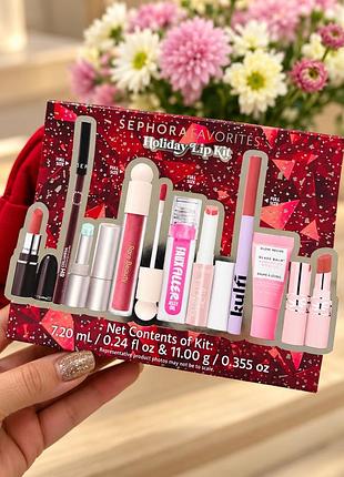 Помада для губ sephora набір для губ з косметичкою