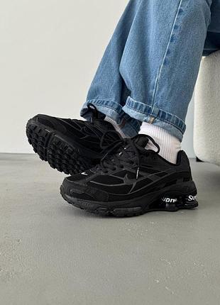 😍 женские кроссовки nike supreme shox ride 2 black