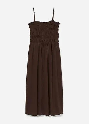 Сарафан длинный трикотажный шоколадного цвета h&amp;m