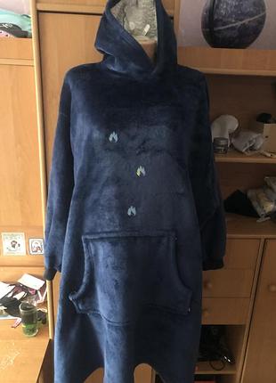 Меховушка, плюшева туника, кофта, худи, довга, 2-3xl. primark