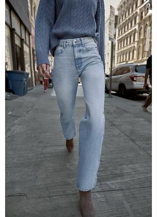 Джинси zara , прямі джинси