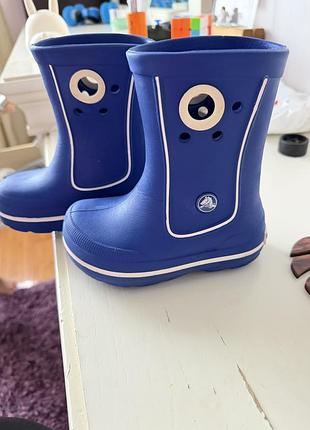 Гумові чоботи дитячі crocs сині
