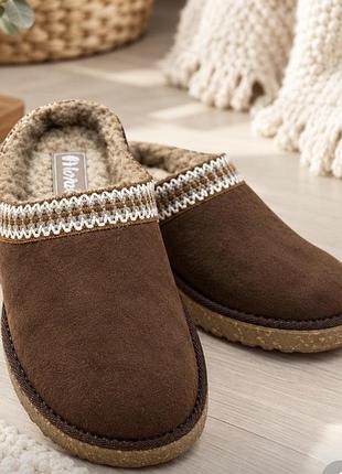 Сабо уггі, шкіряні тапочки, теплі тапочки, сабо ugg