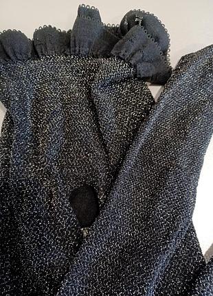 Серебристые колготки в сеточку от falke 5