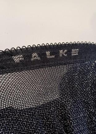 Серебристые колготки в сеточку от falke 6