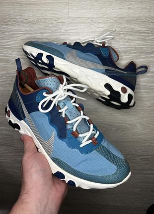 Кросівки чоловічі nike react element 55 cu1466-400 сині 45 розмір