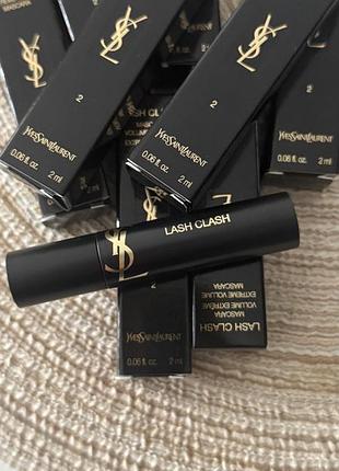 Туші для екстремального об'єму вій yves saint laurent lash clash mascara 2 мл