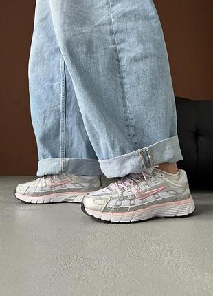 😍 жіночі кросівки nike p-6000 white elemental pink