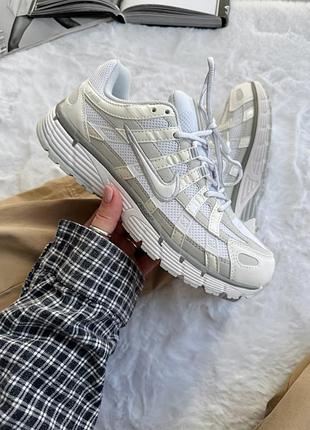 😍 женские кроссовки nike p-6000 white/light grey