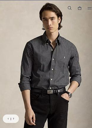 Polo ralph lauren чоловіча сорочка, рубашка в клітинку, брендова сорочка, рубашка